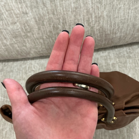 ✨💎MCM💎✨BROWN LEATHER BAG W/ UNBRANDED DUSTY AND GIFT! - Picture 12 of 16